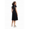 Robe évasée maille arty