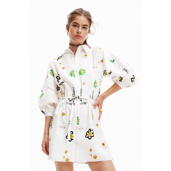 Robe chemise courte illustrations