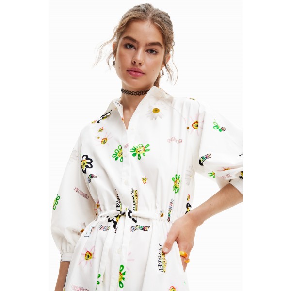 Robe chemise courte illustrations