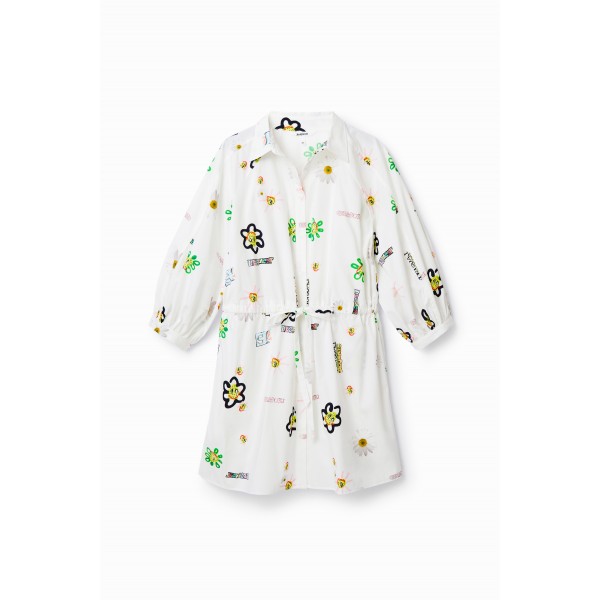 Robe chemise courte illustrations