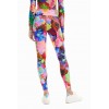 Legging stretch fleurs