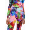 Legging stretch fleurs