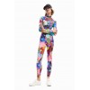 Legging stretch fleurs