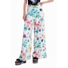 Pantalon maxi fleurs floues