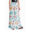 Pantalon maxi fleurs floues