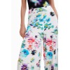 Pantalon maxi fleurs floues