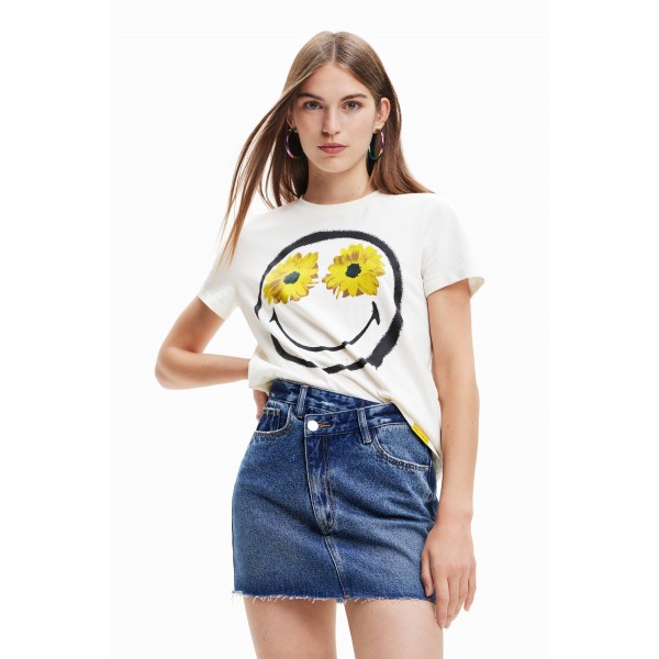 T-shirt Smiley® fleurs