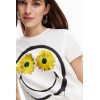T-shirt Smiley® fleurs