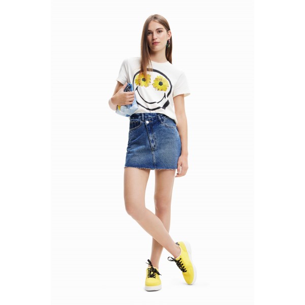 T-shirt Smiley® fleurs