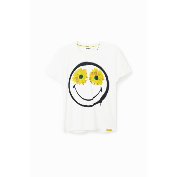 T-shirt Smiley® fleurs