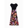 Robe longue combinée fleurs M. Christian Lacroix