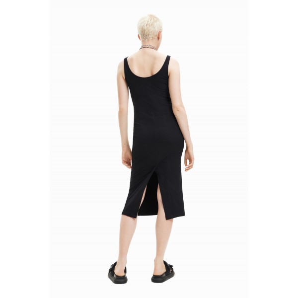 Robe ajustée bretelles arty