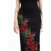 Robe ajustée bretelles arty