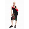 Robe ajustée bretelles arty
