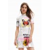 Robe patineuse courte journal