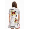 Robe patineuse courte journal