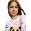 Robe patineuse courte journal