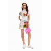 Robe patineuse courte journal