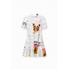 Robe patineuse courte journal