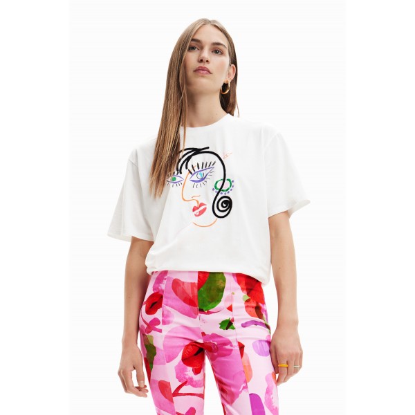 T-shirt manches courtes visage