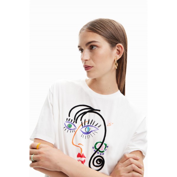 T-shirt manches courtes visage