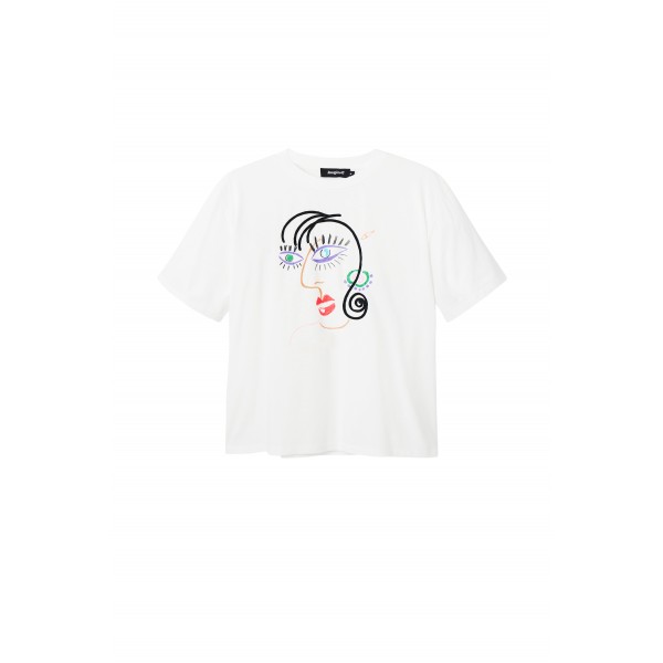 T-shirt manches courtes visage
