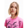 T-shirt contraste Pink Panther