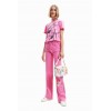T-shirt contraste Pink Panther
