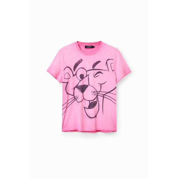 T-shirt contraste Pink Panther