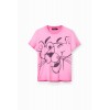T-shirt contraste Pink Panther
