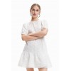 Robe courte broderie suisse