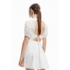 Robe courte broderie suisse