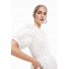 Robe courte broderie suisse