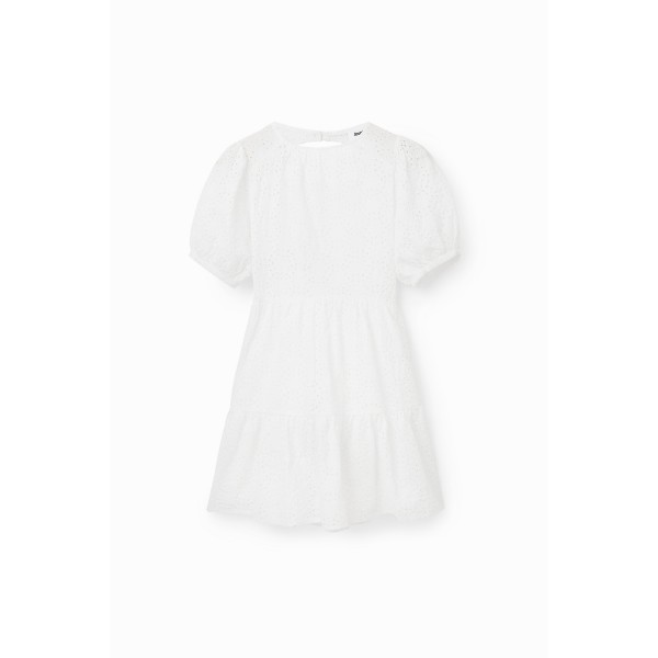 Robe courte broderie suisse