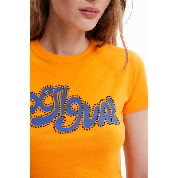 T-shirt manches courtes strass