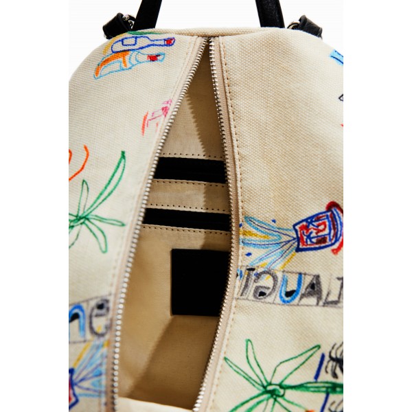 Sac à dos moyen convertible toile