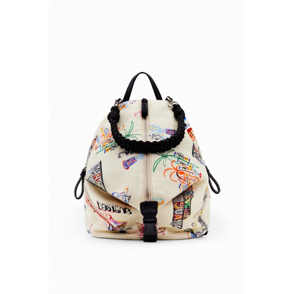 Sac à dos moyen convertible toile