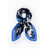 Foulard rectangulaire fleurs arty