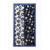 Foulard rectangulaire fleurs arty