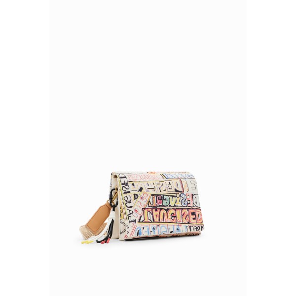 Sac à bandoulière moyen lettering