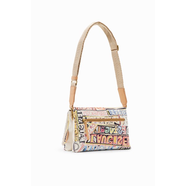Sac à bandoulière moyen lettering