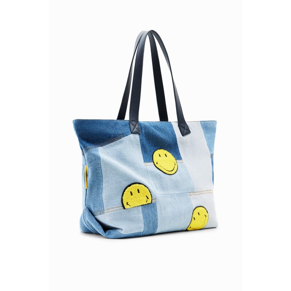 Grand sac shopper patchwork Smiley®