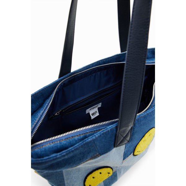 Grand sac shopper patchwork Smiley®