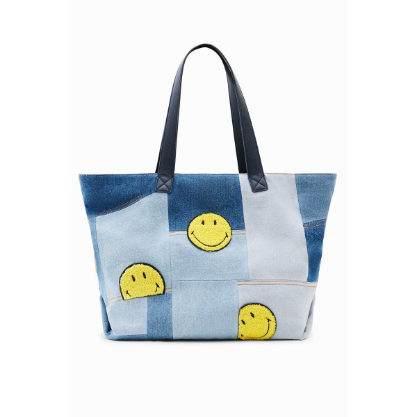 Grand sac shopper patchwork Smiley®