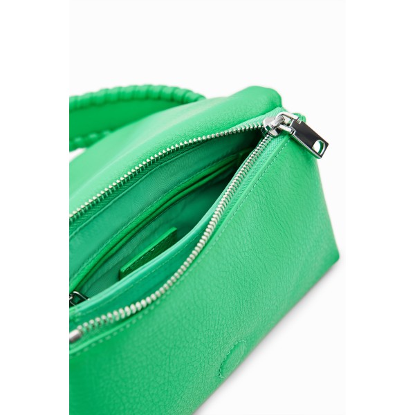 Mini sac à bandoulière demi-logo