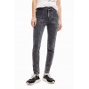 Jean skinny push-up métallisé
