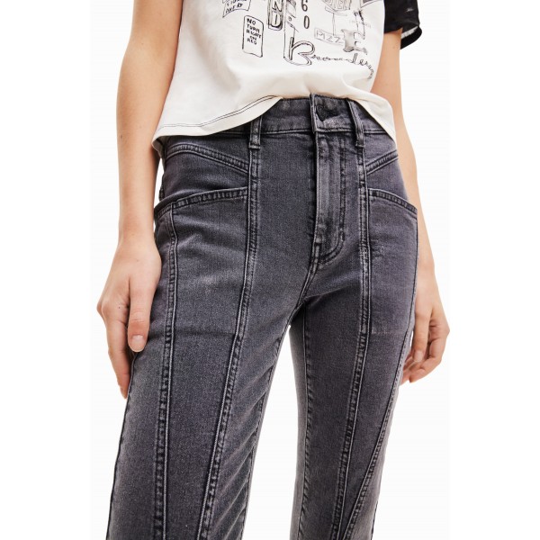 Jean skinny push-up métallisé