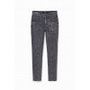 Jean skinny push-up métallisé