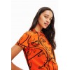 T-shirt visages contraste