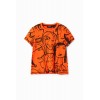 T-shirt visages contraste